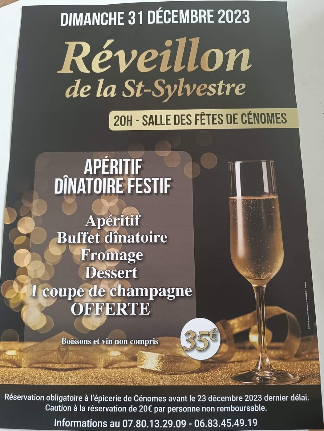 Lire la suite à propos de l’article Réservez votre Réveillon de la St Sylvestre