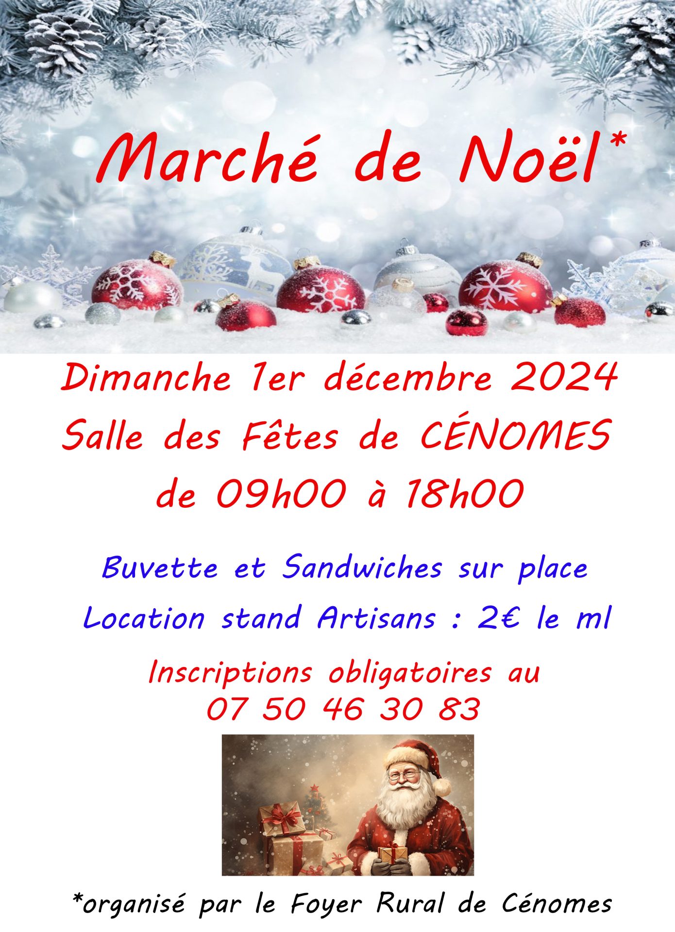 Lire la suite à propos de l’article Marché de Noël à Cénomes le 1er décembre 2024